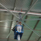 큰 공간을 위한 24 FT 공장 천장 선풍기 1.5kw 높은 각측정속도 천장 선풍기