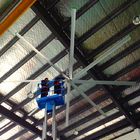 22ft HVLS 작업장 천장 선풍기 높은 볼륨 저속 에너지 절약 천장 선풍기