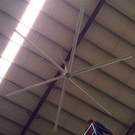 Danfoss 변환장치 알루미늄 합금 잎을 가진 큰 천장 선풍기 20ft 은빛 색깔